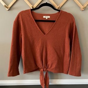 Madewell crop tie top
